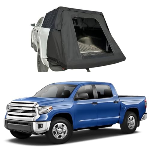 12 Best Pop-Up Campers for Your Toyota Tundra: Top Picks for Adventure Seekers 3 Foldable Soft Truck Topper Compatible for Toyota Tundra 2018-2024 5.5ft/6.5ft Bed, Truck Bed Camper Shell Top with Rear Tent Extension for Camping & Overlanding Use(5.5ftPro)
