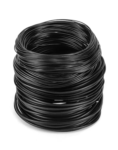 QWORK® 5 Größe Bonsai Draht Eloxiertes Aluminium Draht für Pflanzen und Bäume, 1,0mm/1,5mm/2,0mm/2,5mm/3,0mm, 40 Meter Insgesamt