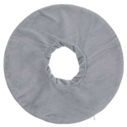 Lnngub Ear Piercing Pillows Cover, Ear Guard Pillow Case for Side Sleepers Ear Side Sleeping Pillow Cover Ear Hole Pillows Case Donut Side Sleeper Pillowcase(Gray, 9 inch Diameter)(Only Pillowcase)