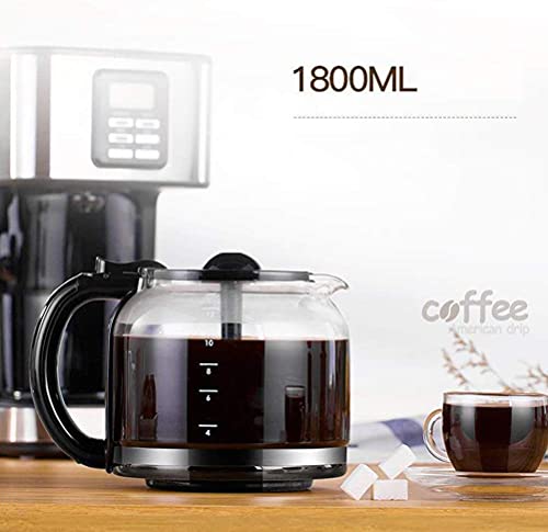 Haushaltsgeräte Kaffeemaschinen Filterkaffeemaschine 1,8 l Kaffeemaschine Programmierbarer 24-Stunden-Timer mit LCD… – Bild 3