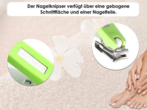 Nagelknipser Nagelschere Maniküre Pediküre Knipser mit Scharfem und Glattem Schnitt - 360 Grad Drehbar – Fußpflege… – Bild 4