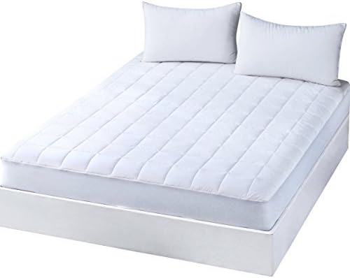 Allrange 233TC Essential Cotton Cover Mattress Pad(King), Mattress Top, Mattress Protector, 100% Cotton Quilted, 15” Pocket Stretch Up to 16”, Snug Fit, Machine Washable