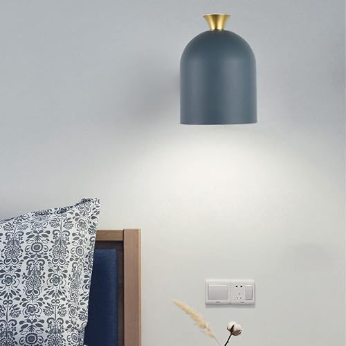 Genérico Aplique de pared europeo - Lámpara de pared de creatividad moderna Lámparas de pared de color Macron Luminaria empotrada for interiores Iluminación de pared con base E27,Lámpara de araña