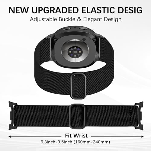 3 Pack Correa Nylon Elástica Compatible Galaxy Watch 8 miniatura 3