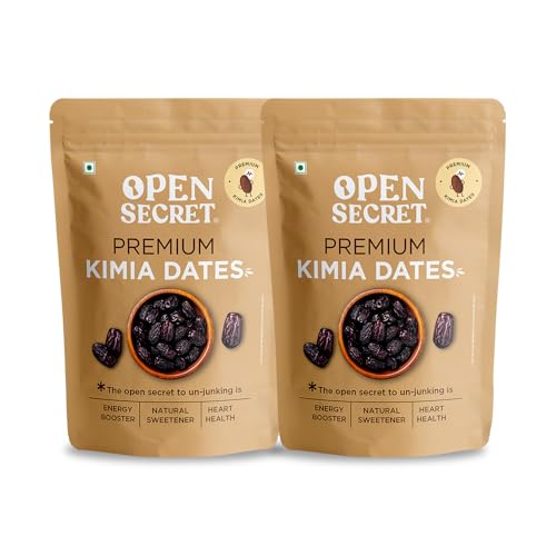 Image of Open Secret Kimia Dates | 800gm | Healthy Snacks, Khajoor, Khajur, Dry Fruits, Dates with No Added Sugar Healthy Food & Nutritious (400gm x 2)