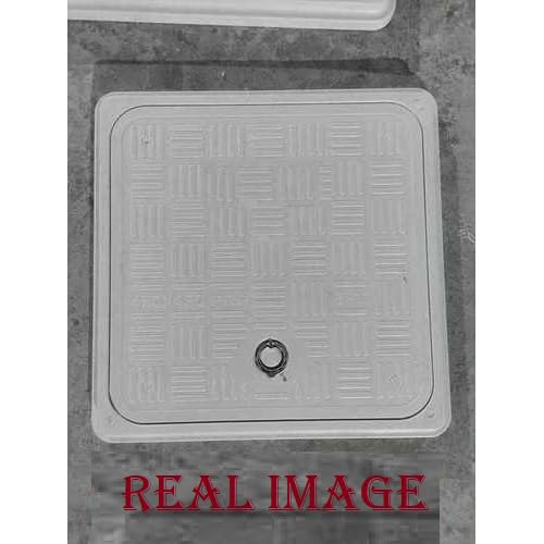Imaashi® Fiber Reinforced Polymer (FRP) 5 Tons Capacity Manhole Cover | Chamber Cover | Sump Cover, Water Drainage Sewer System Cap (Size 18x18 Inch) 1