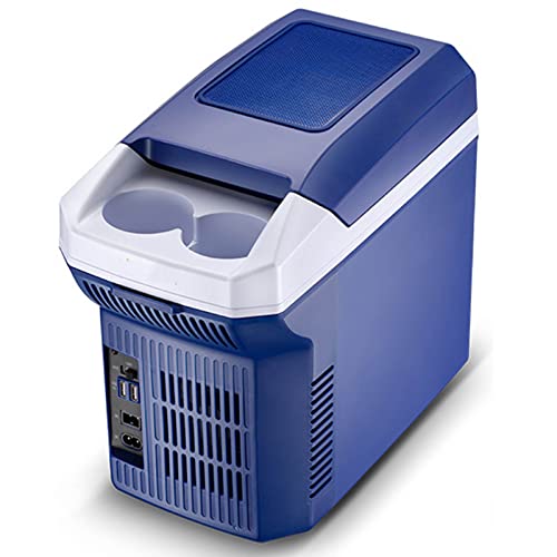 Mini refrigerador portátil, 8 L 12 V/220 V pequeño refrigerador, Coche camión RV Barco Bebidas refrigerador Viaje Enfriador y Calentador for Conducir, Viajar, Pescar, al Aire Libre