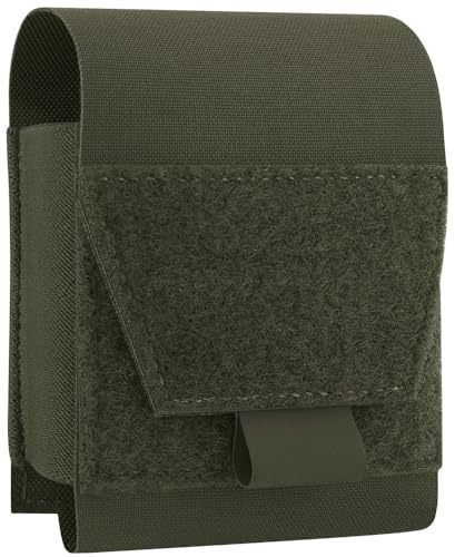 KRYDEX Handcuff Holder with MOLLE and Belt Loop Molle Handcuff Hoster for Duty Belt MOLLE Vest Law Enforcement Accessories (RG)