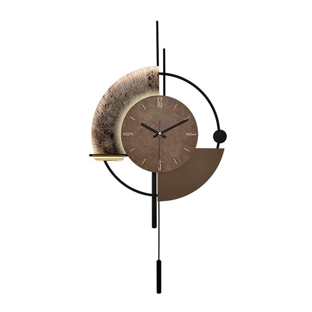 EINES Silent Decorative Wall Clock Modern Living Room Simple Home Creative Clock Wall Clock Decorative Clock Wall Hanging Atmospheric Wall Clock Easy to Read(S)