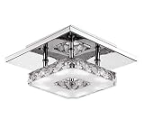 abajur led infantil  Luces de techo de techo de cristal cubierta Iluminación LED Luminaria LED de la lámpara moderna Abajur Por vida Comedor Room decoración del hogar (Body Color : Silver, Emitting Color : White)