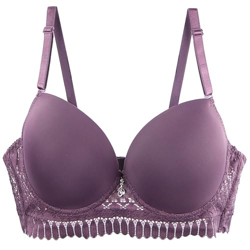 Ensemble soutien-gorge avec armatures push up grande taille rose et violet