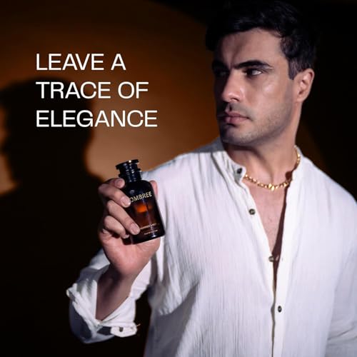 Image of Fragrance & Beyond Ombree Eau de Parfum for Men - Imported French Perfume with Amber, Rose & Leathery Notes (Ombree & Hypnotic)
