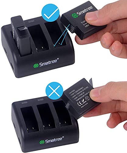 Smatree - Confezione da 2 batterie, con caricatore...