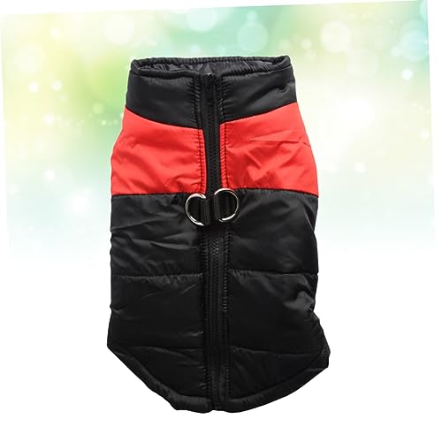 Chaleco cálido para perros con forro de algodón cortavientos e impermeable para el invierno 4