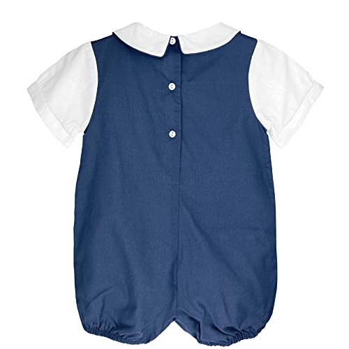Baby Boys’ Shortall with Pintucks and Side Tabs2