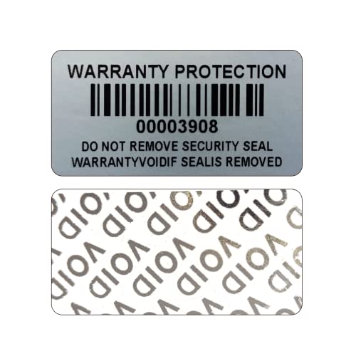160pcs Tamper Evident Barcode Stickers with Individual Serial Number Security