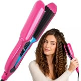 Kreppeisen für Die Haare, Kreppeisen Haare mit 5 Heizstufen (Rosé)