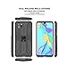 Asuwish Phone Case for Huawei P30 Pro with Tempered Glass Screen Protector Cover and Slim Stand Hybrid Rugged Magnetic Back Film Cell Mobile Accessories Hawaii P30Pro P 30 Pro30 Women Men Black