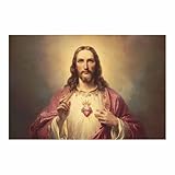 Service client : toutes les décorations murales imprimées sur toile sont emballées dans un emballage robuste pour éviter les dommages pendant le transport. Si vous rencontrez des problèmes de qualité avec le cœur sacré de Jésus, n'hésitez pas à nous contacter, nous vous servirons de tout cœur