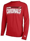 New Era NFL Men's MEASURED LS POLY DRI-TEK TEE CARDINALS CARDINAL Size MXXL