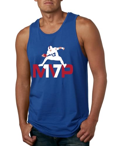 MVP 17 Air Allen Football Fantasy Fan, Trendy Team Streetwear Sports Mens Tank Top, Royal, Medium