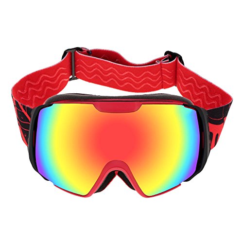 DECDEAL Óculos de dupla lente anti-fog Windproof UV 400 esqui de Patinação Artística no gelo