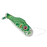 55-150cmさまざまな日本の吹流し鯉の旗鯉のぼりバショウカジキ70cmグリーン 緑