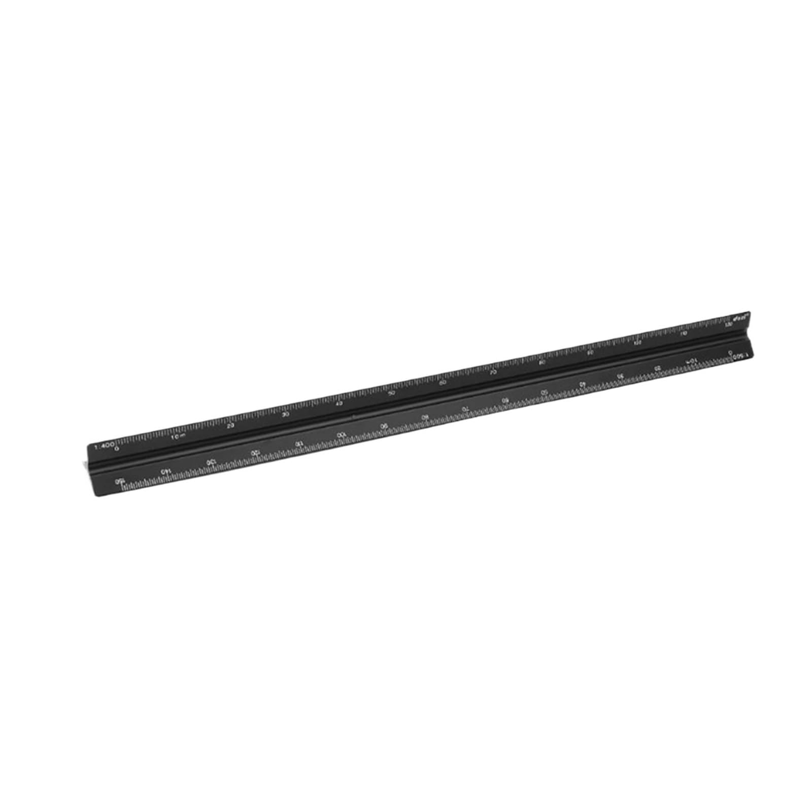 Architectural Scale Ruler High Precision Aluminum Triangular Scale Ruler 30CM Accurate Drafting Tool for Architectural Drawings Students Engineers(WHITE)