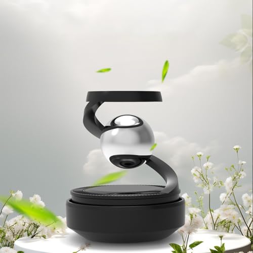Car Air Freshener with Solar Power, Rotating Aromatherapy Diffusion Accessories, Solar-Powered Interior Ornament for Vehicle