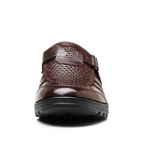 Men's Leather Non-Slip Dress Business Oxfords Shoes Lace-Ups Shoes for Men Comfortable Non-Slip Dress Sneakers3