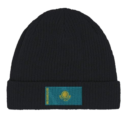 Bonnet en coton drapeau du Kazakhstan : accessoire de mode durable et finitions premium