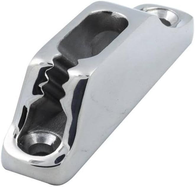 2 Pieces 316 Stainless Steel Clam Cam Cleats 81mm Marine Boat Sailing Rope Cleat Hardware Compatible with