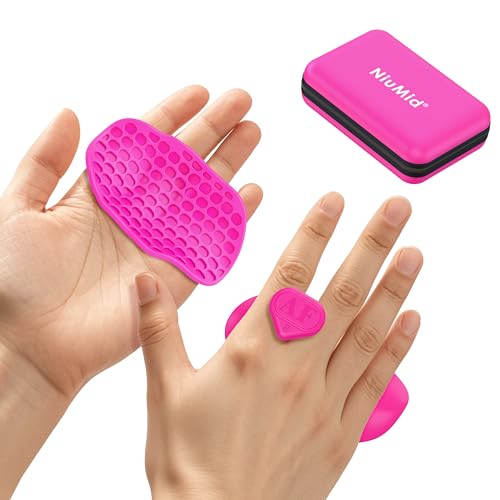 NiuMid Anti-Slip Workout Grips - Enlarged Ergonomic Rubber Hand Protector Gloves for Weight Lifting Pull-Ups Gym Training and Exercise for Men and Women