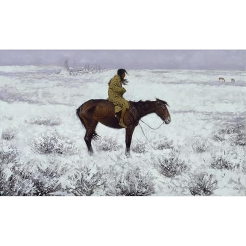 Impression sur toile Remington The Herd Boy 76x101 cm pour décoration murale