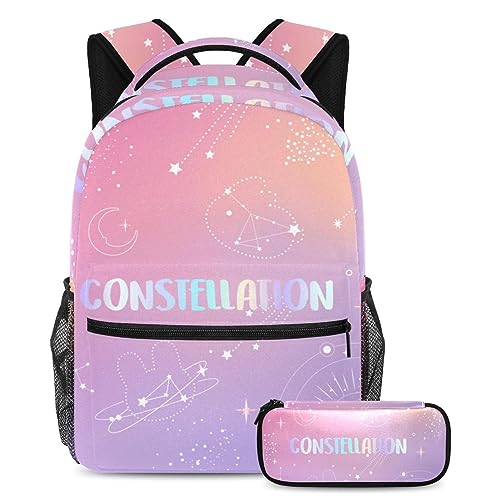 Sac à dos constellation résistant avec trousse pour organiser l'école
