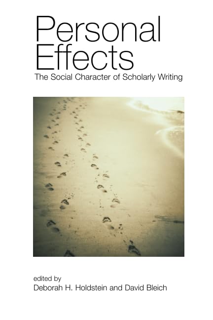Buy Personal Effects: The Social Character of Scholarly Writing — BookShops.in