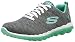 Skechers Sport Women's Skech Air Run High Fashion Sneaker (9 B(M) US, Charcoal/Green)