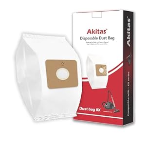 Akitas Disposable Bag for C5 Bagged Vacuum Cleaner 8X Pack