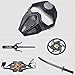Sepco Ninja Toy Weapons Set with Backpack Case Swords Katana Throwing Discs Mask for Kids Role Play Costume Accessories