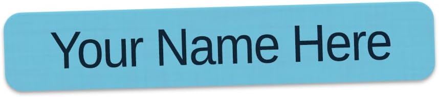 200 pc Blue Iron On Name Labels for Clothing Personalized with Your Name Washable and Dryer Safe PreDieCut 2" x 3/8" Iron On Clothing Labels for Summer Camp Nursing Homes School Day Care