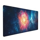 Tappetino mouse gioco XL grande 700x400mm migliora precisione e velocità,presa stabile su superfici lisce lavabile Antimacchia e Idrorepellente base in antiscivolo per Computer e Laptop rosso N82