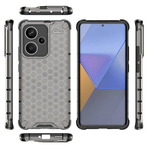 Image of Glasgow Back Case Cover Compatible with [ Mi Redmi Note 13 Pro Plus 5G ] (Stylish Design) - Black