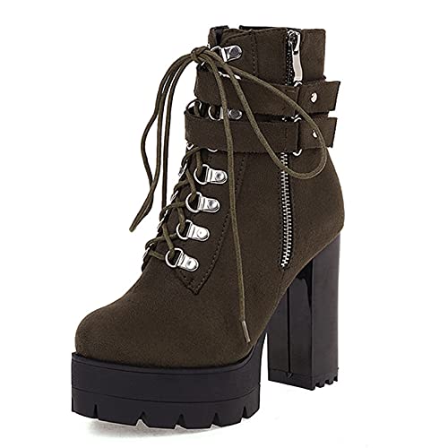 Bottines à talons hauts de soirée avec plateau pour danser tout l'hiver