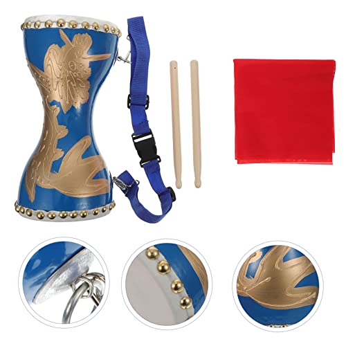 Mikinona Kids Toys 1 Set Xxcm Portable Waist Percussion X Use Year Instruments Drum Funny Folk Auspicious Kids Rhythm Stick Supplies Towels Instrument Musical Tambourines Style Baby Toy #TOP1