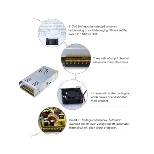 Transformateur alimentation a decoupage 24V AC/DC pour moteur de bande - 6