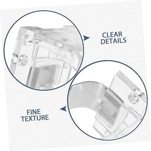 Yardenfun 4pcs Window Blind Brackets for Cordless Shades Easy to Install Blinds Holders Metal Accessories for Home Decor and Window Treatments - Thumbnail 2