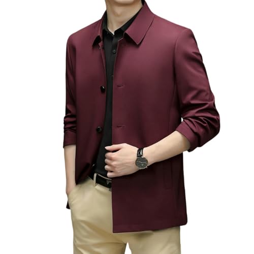 Veste à revers homme mode mi-saison veste fine noire blazer décontracté