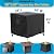WICKTICK Square Gas Fire Pit Cover 28 x 28 x 25 Inch, Waterproof & 600D Heavy Duty Fire Table Cover, Compatible with Ciays, Xbeauty, Yaheetech, BALI OUTDOORS and more 28x28 Inch Patio Propane Firepits