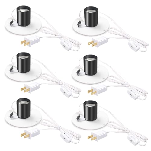 6-pack blow mold light kit with E27/E26 socket and switch