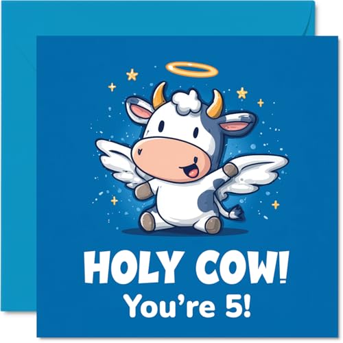 Stuff4 Playful 5th Birthday Card - Bursting with Birthday Giggles